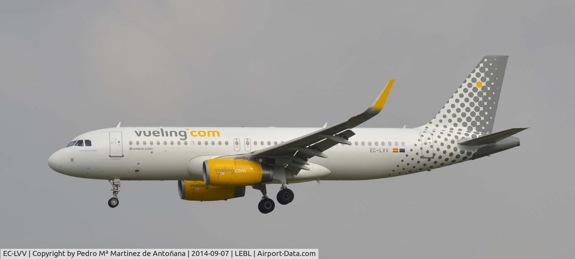 EC-LVV, 2013 Airbus A320-232 C/N 5620, El Prat - Barcelona