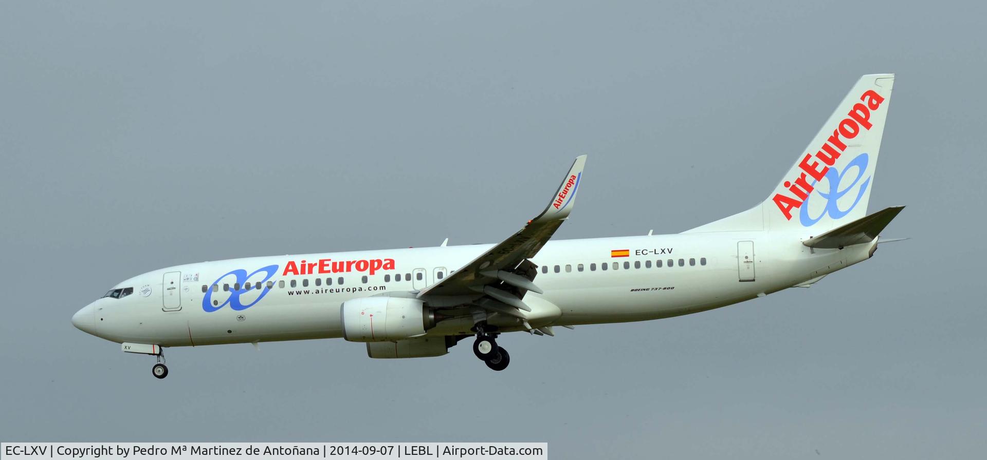 EC-LXV, 2013 Boeing 737-85P C/N 36594, El Prat - Barcelona