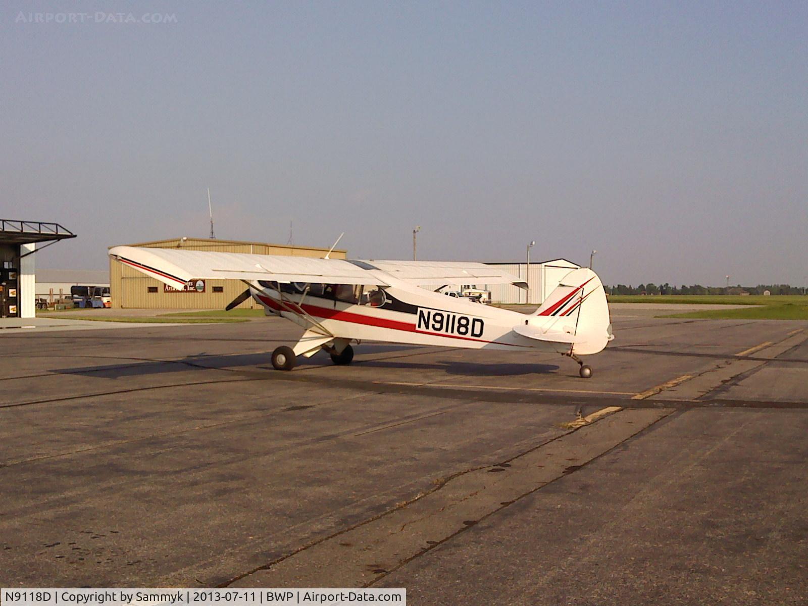 N9118D, 1958 Piper PA-18-150 Super Cub C/N 18-6497, A PA-18 at the Wahpeton Fly-in in 2013.
