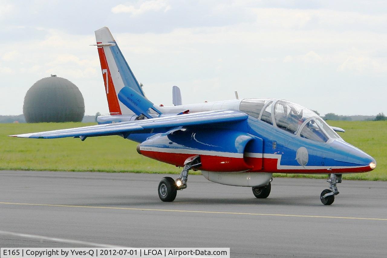 E165, Dassault-Dornier Alpha Jet E C/N E165, Dassault Dornier Alphajet (F-TERE), Athos 07 of Patrouille de France 2012, Avord Air Base 702 (LFOA) Open day 2012