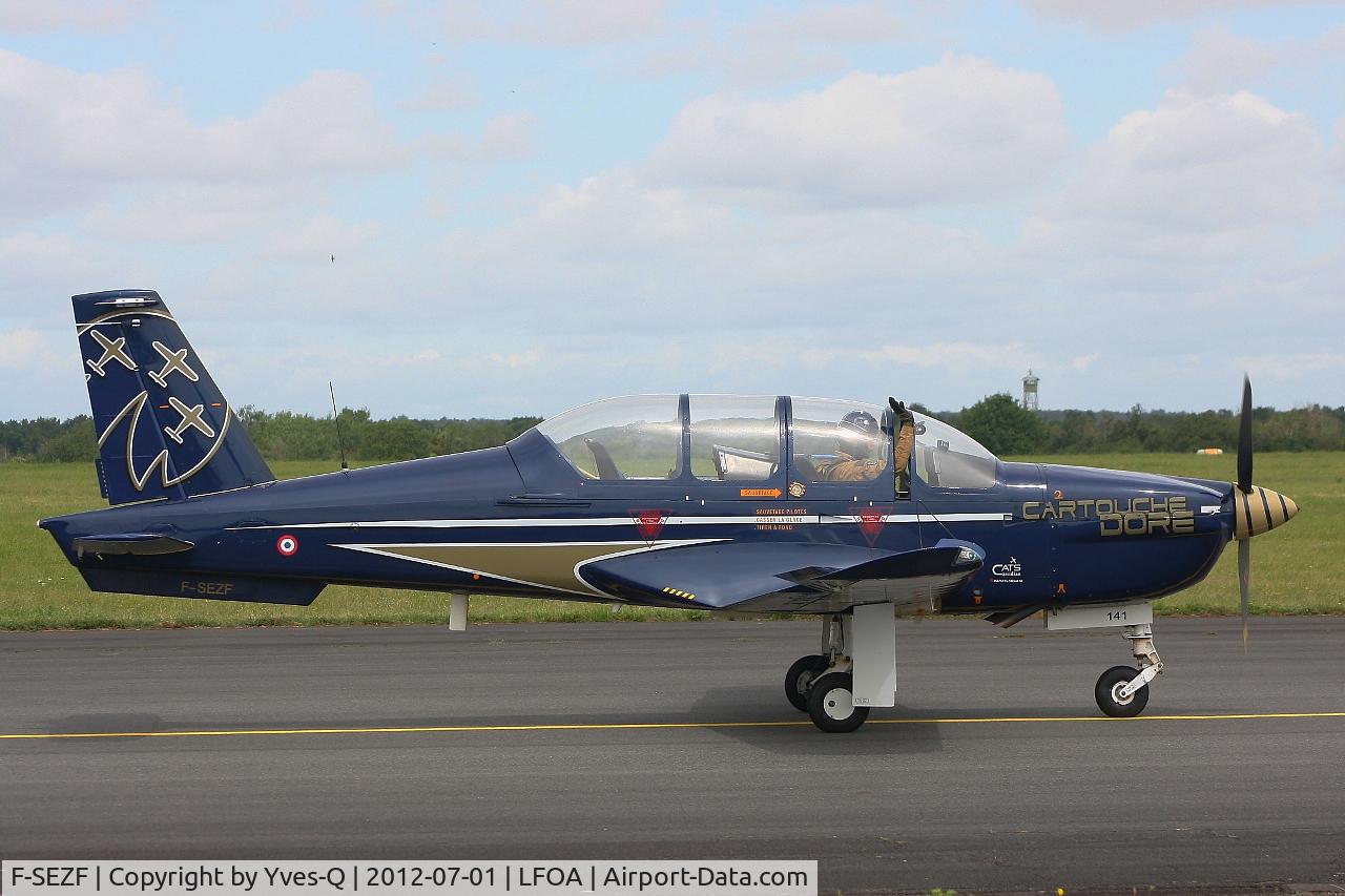 F-SEZF, Socata TB-30 Epsilon C/N 141, Socata TB-30 Epsilon (F-SEZF) Cartouche Doré, Avord Air Base 702 (LFOA) Open day 2012