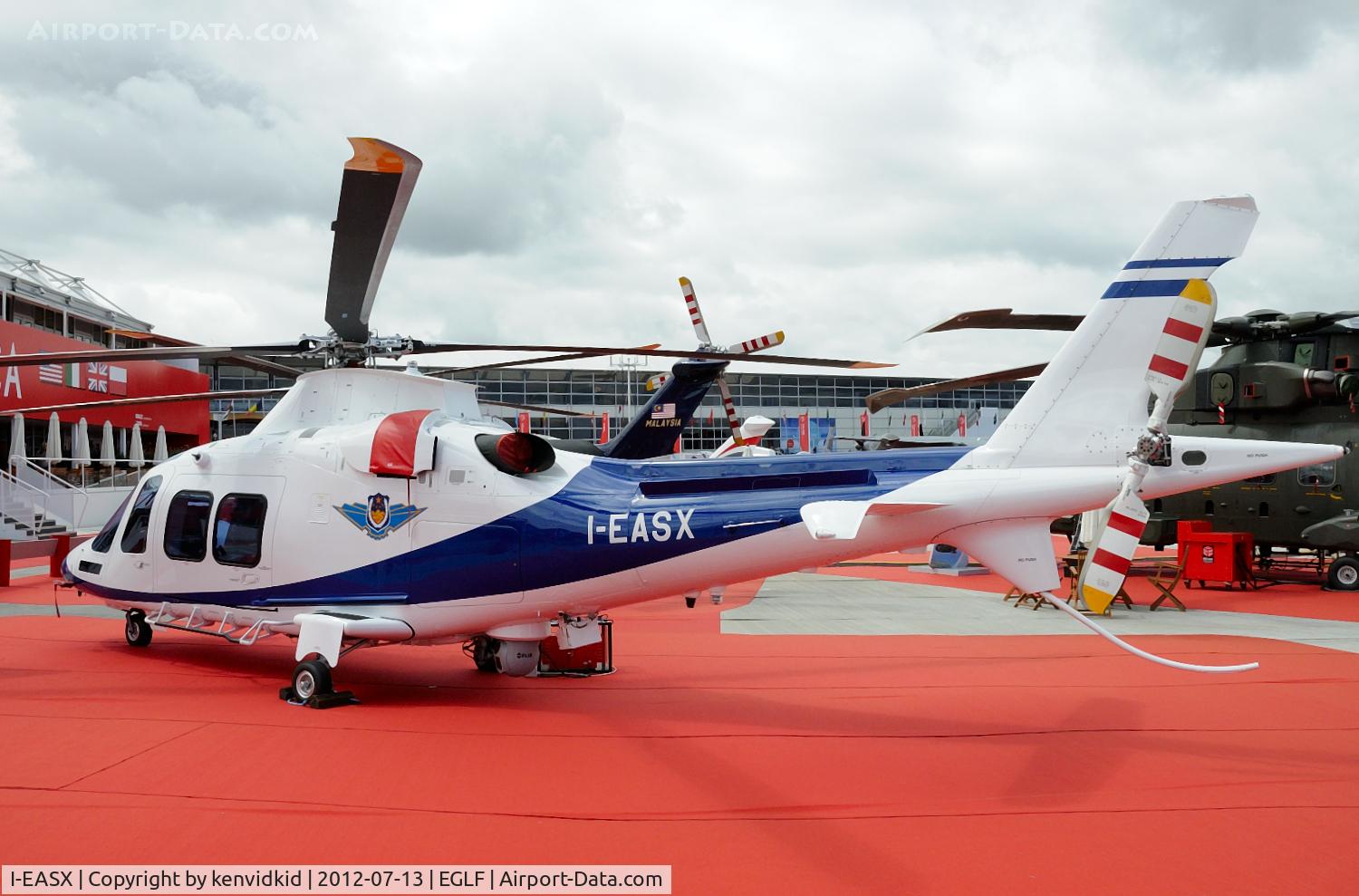 I-EASX, 2012 AgustaWestland AW-109SP GrandNew C/N 22265, On static display at FIA 2012.