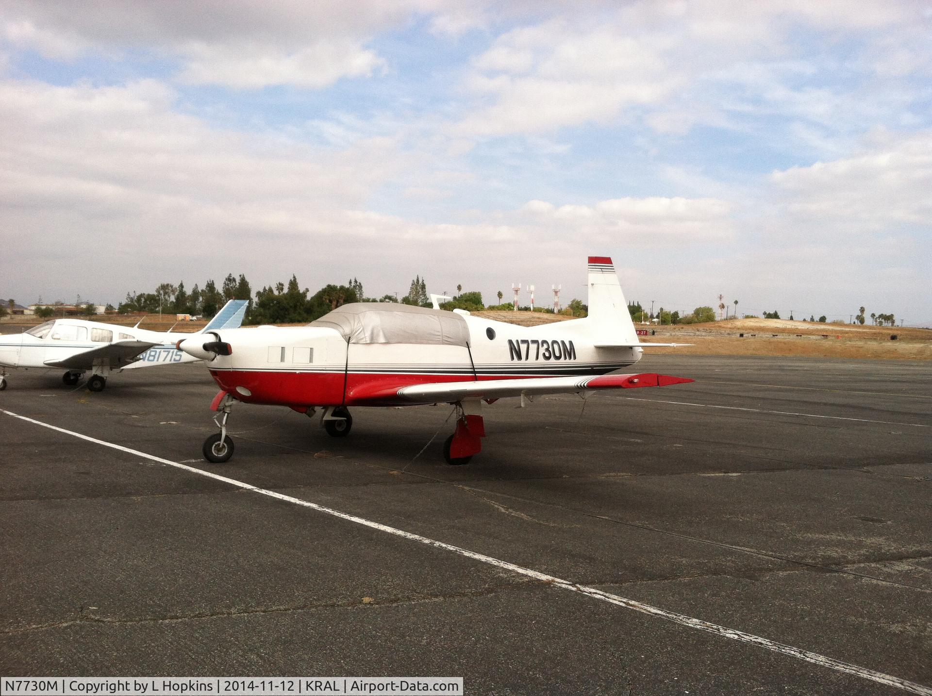 N7730M, 1969 Mooney M22 Mustang C/N 690005, Riverside airport KRAL 11/12/14 12:45