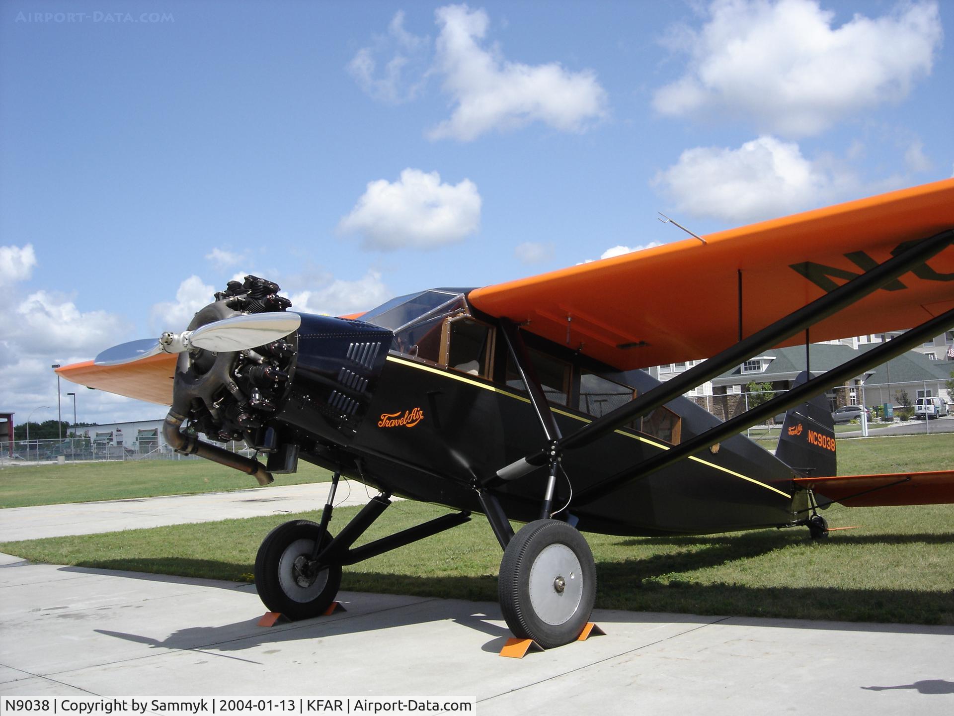 N9038, 1928 Curtiss-Wright Travel Air 6-B C/N 839, This aircraft flew on the 2012 American Barnstormers tour.