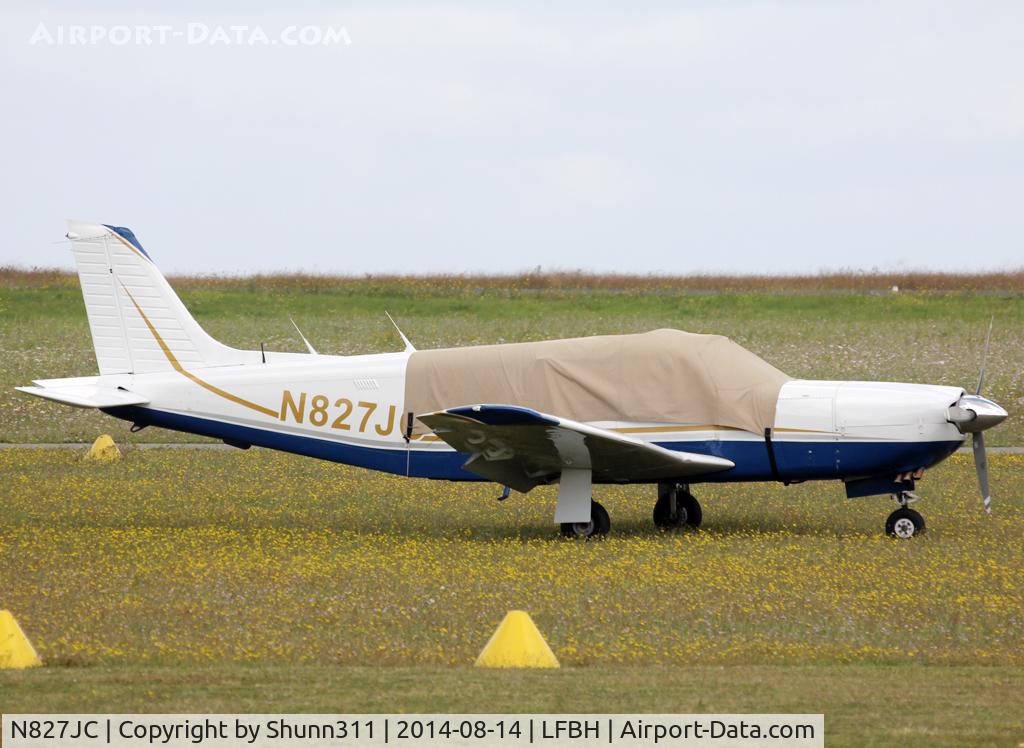 N827JC, Piper PA-32R-301 Saratoga SP C/N 32R-8113044, Parked in the grass...