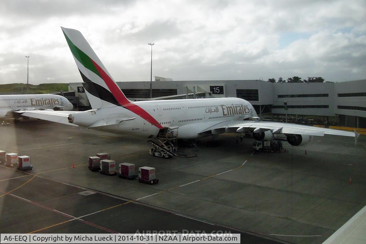 A6-EEQ, 2013 Airbus A380-861 C/N 141, At Gate 15