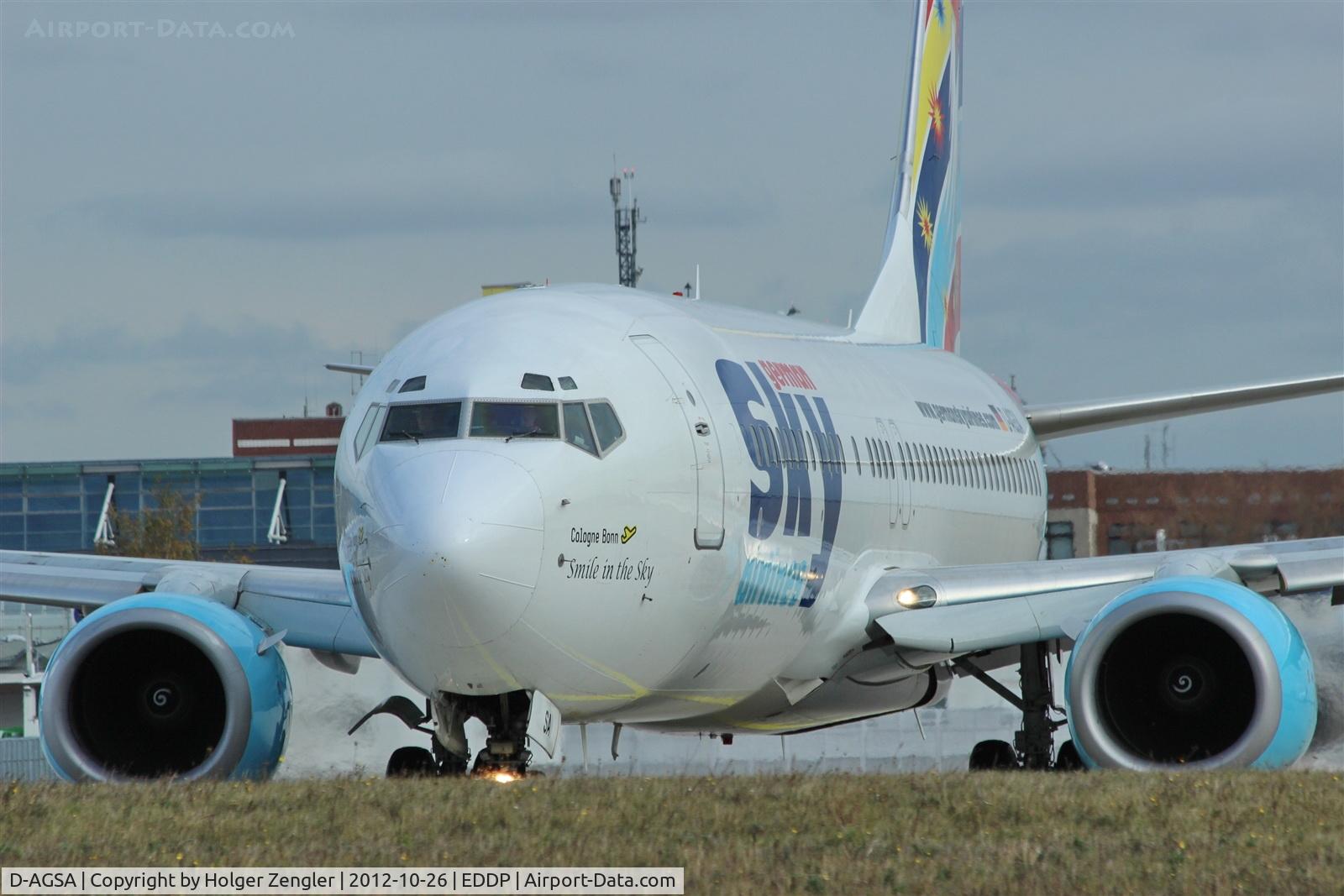 D-AGSA, 2000 Boeing 737-883 C/N 28323, Leaving apron 1 expecting departure on rwy 08L...