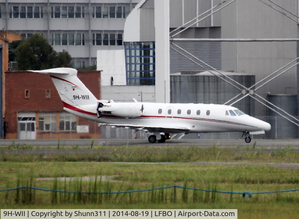 9H-WII, 1998 Cessna 650 Citation VII C/N 650-7090, Taxiing to his parking...