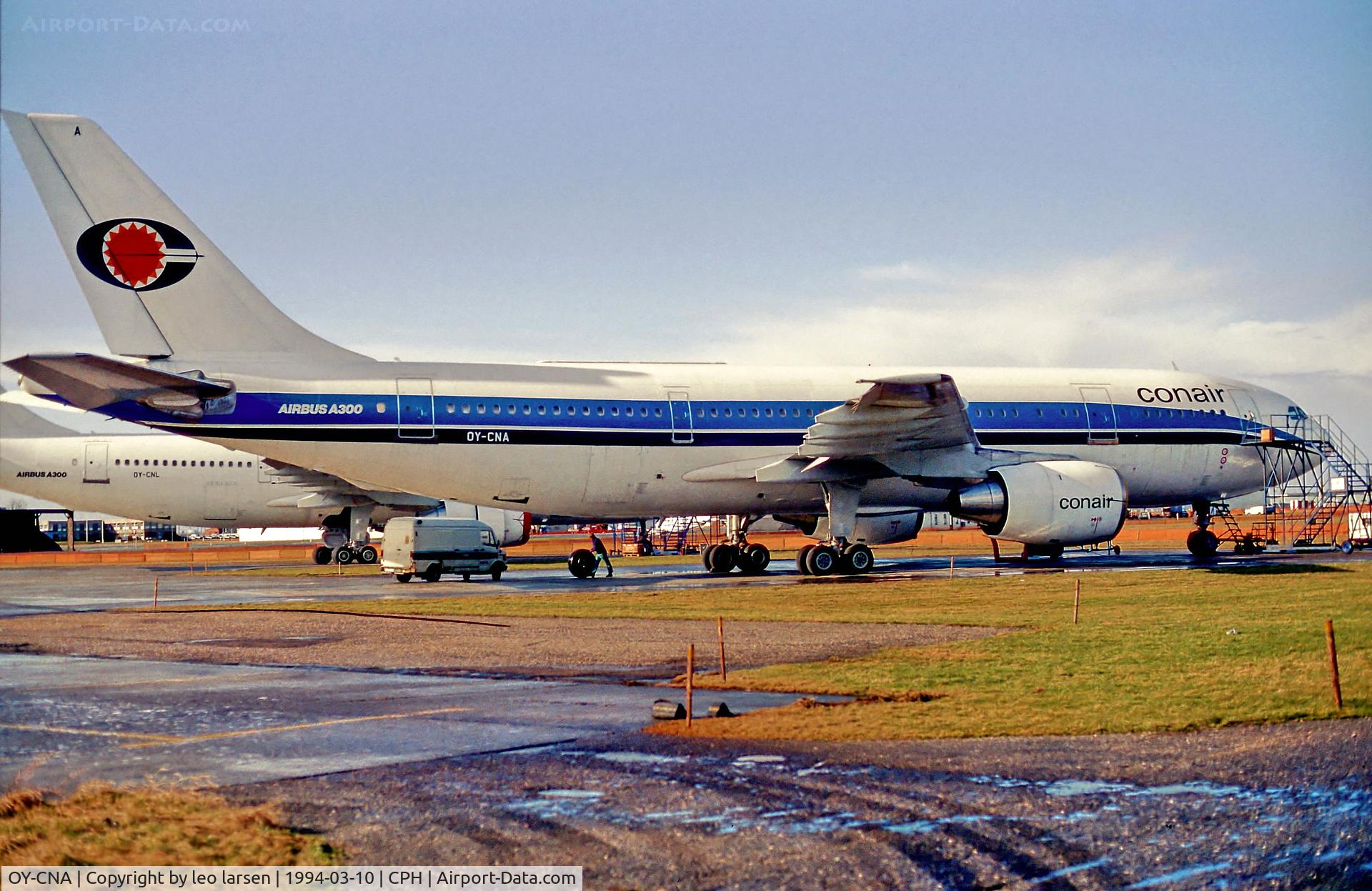 OY-CNA, 1979 Airbus A300B2-320 C/N 079, Copenhagen10.3.94