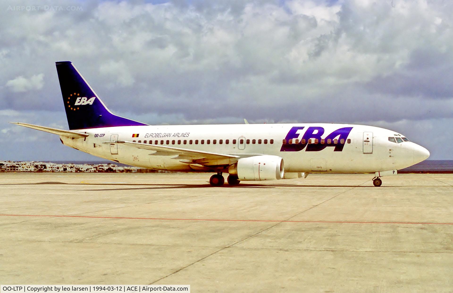 OO-LTP, 1991 Boeing 737-33A C/N 25032, Lanzarote 12.3.94