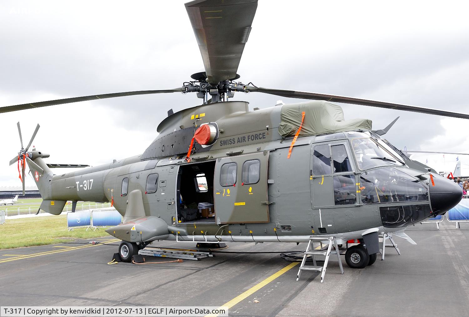 T-317, Aerospatiale TH86 Super Puma (AS-332M1) C/N 2337, On static display at FIA 2012.