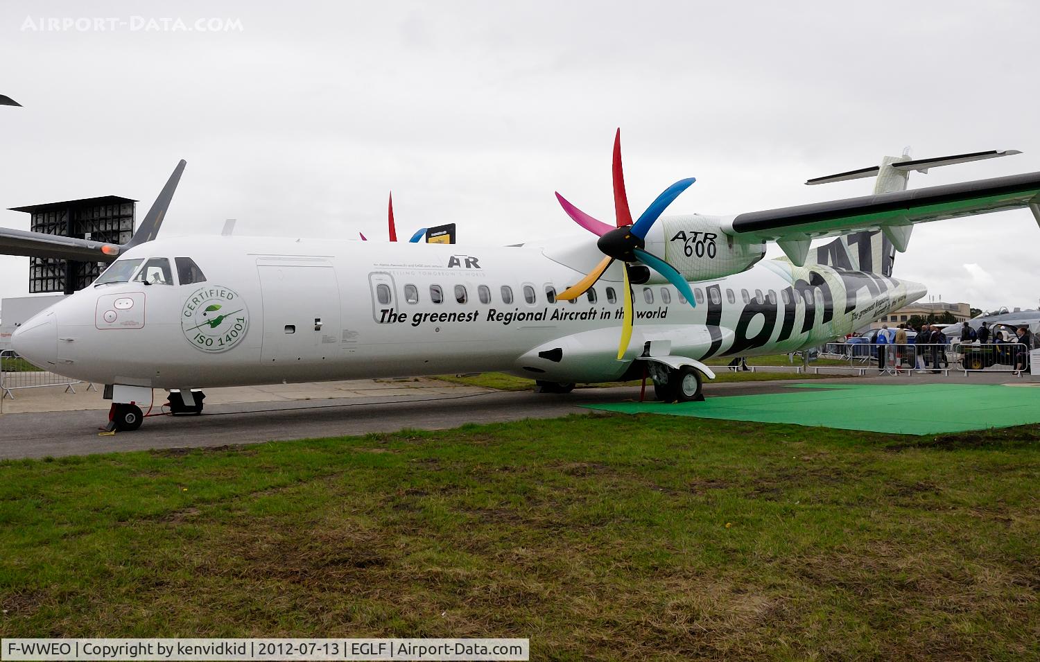 F-WWEO, 2012 ATR 72-600 (72-212A) C/N 1030, On static display at FIA 2012.