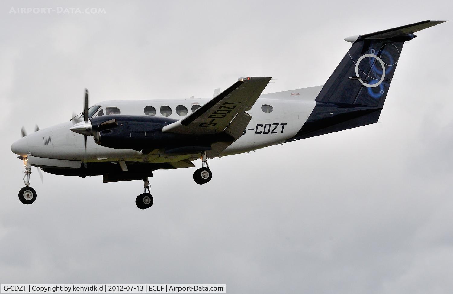 G-CDZT, 1998 Raytheon B200 King Air C/N BB-1619, Daily BAE Systems shuttle arriving from Walney Island.