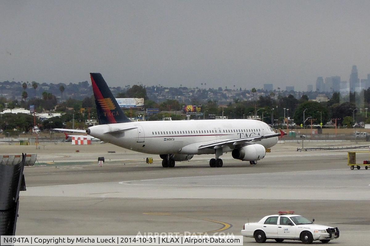 N494TA, 2007 Airbus A320-233 C/N 3042, At LAX