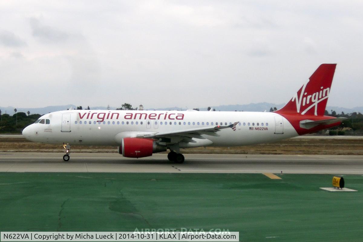 N622VA, 2006 Airbus A320-214 C/N 2674, At LAX