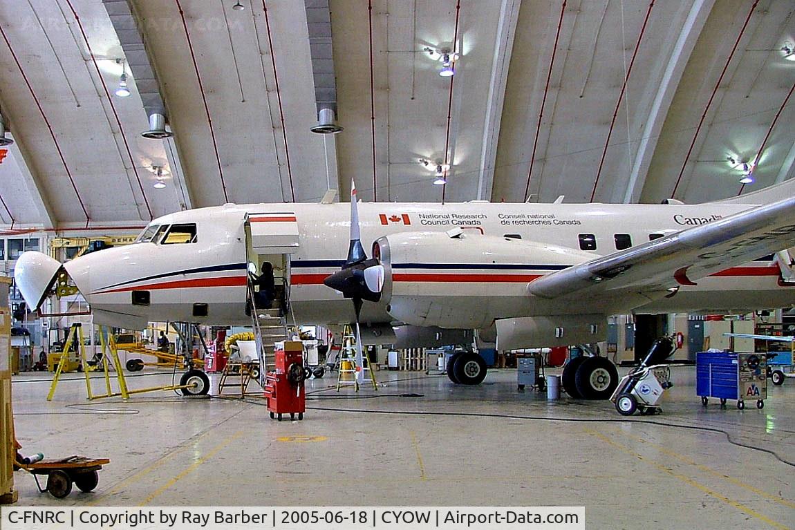 C-FNRC, 1957 Convair 440 Metropolitan C/N 473, Convair 580 [473] (National Research Council) Ottawa-Macdonald Cartier International~C 18/06/2005. Converted from a Convair 440.