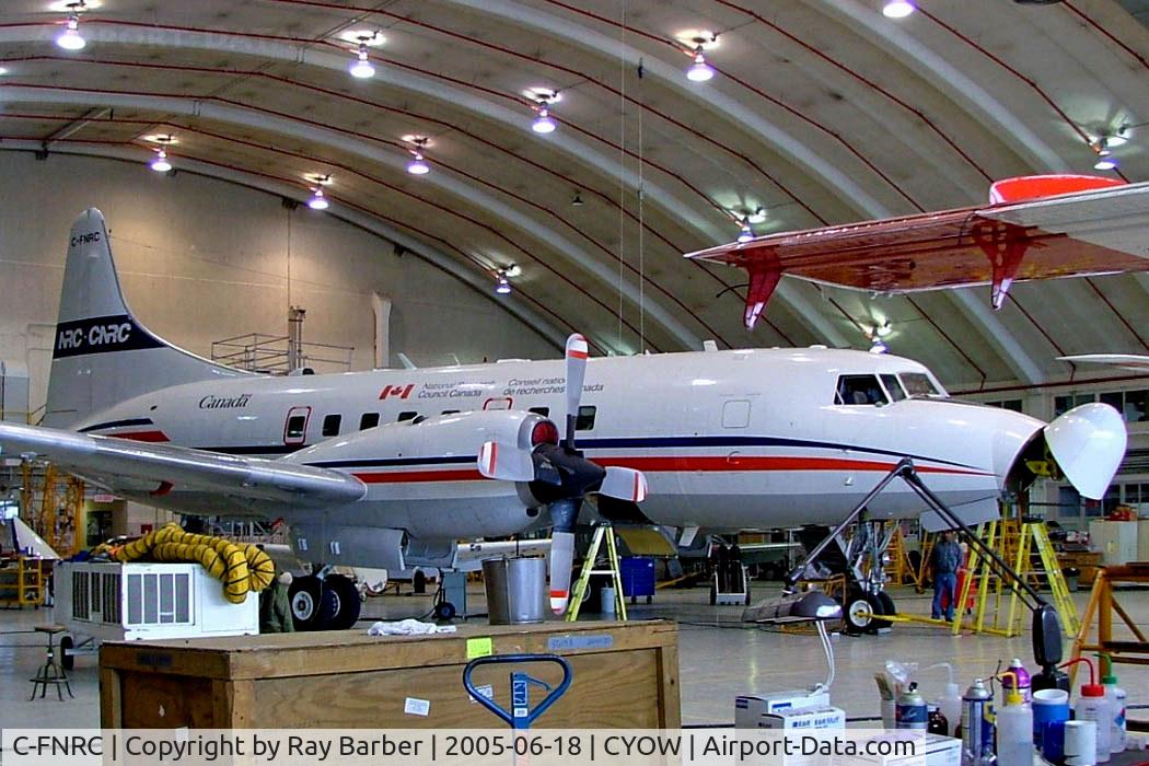 C-FNRC, 1957 Convair 440 Metropolitan C/N 473, Convair 580 [473] (National Research Council) Ottawa-Macdonald Cartier International~C 18/06/2005. Converted from a Convair 440.