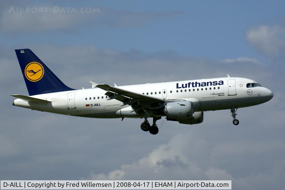 D-AILL, 1997 Airbus A319-114 C/N 689, Lufthansa