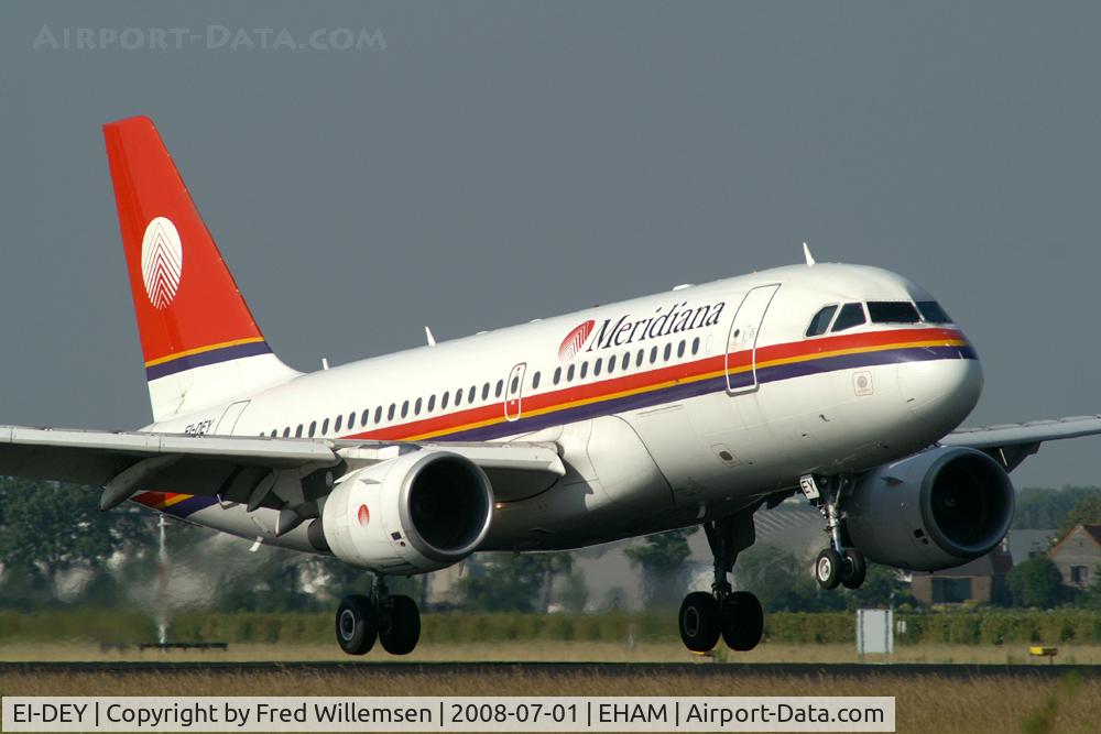 EI-DEY, 1999 Airbus A319-112 C/N 1102, Meridiana