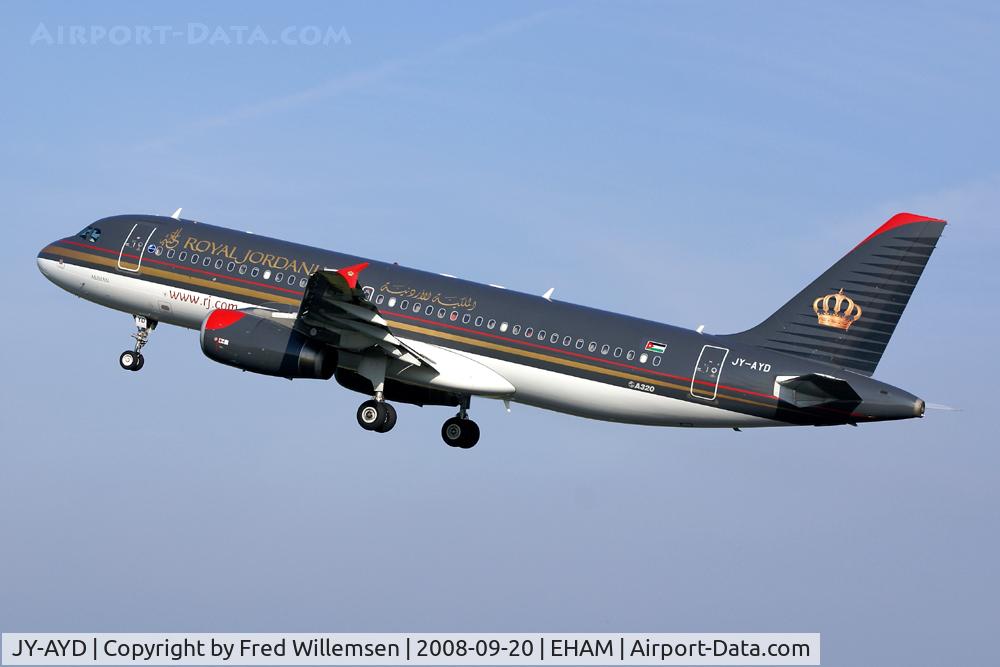 JY-AYD, Airbus A320-214 C/N 2598, Royal Jordanian