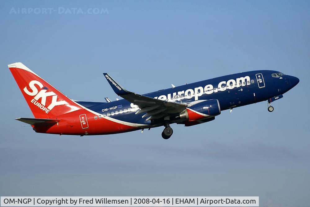 OM-NGP, 2007 Boeing 737-7GL C/N 34760, SkyEurope