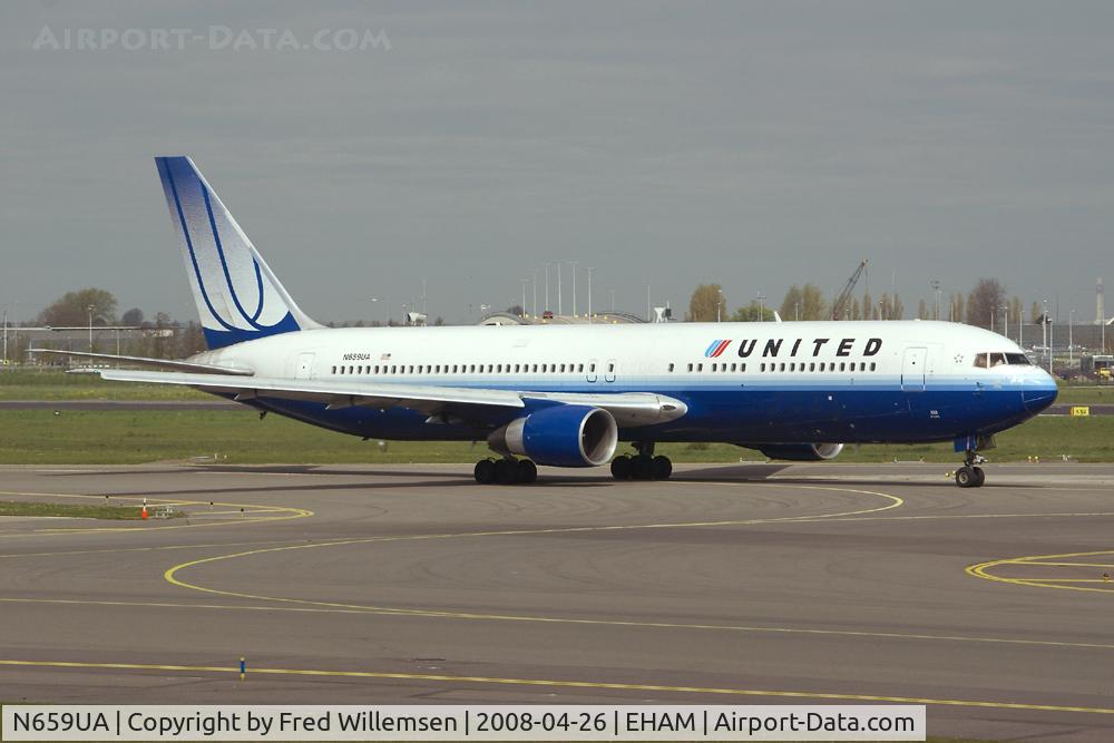 N659UA, 1993 Boeing 767-322 C/N 27114, United