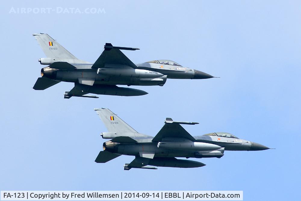 FA-123, SABCA F-16AM Fighting Falcon C/N 6H-123, With FA-124