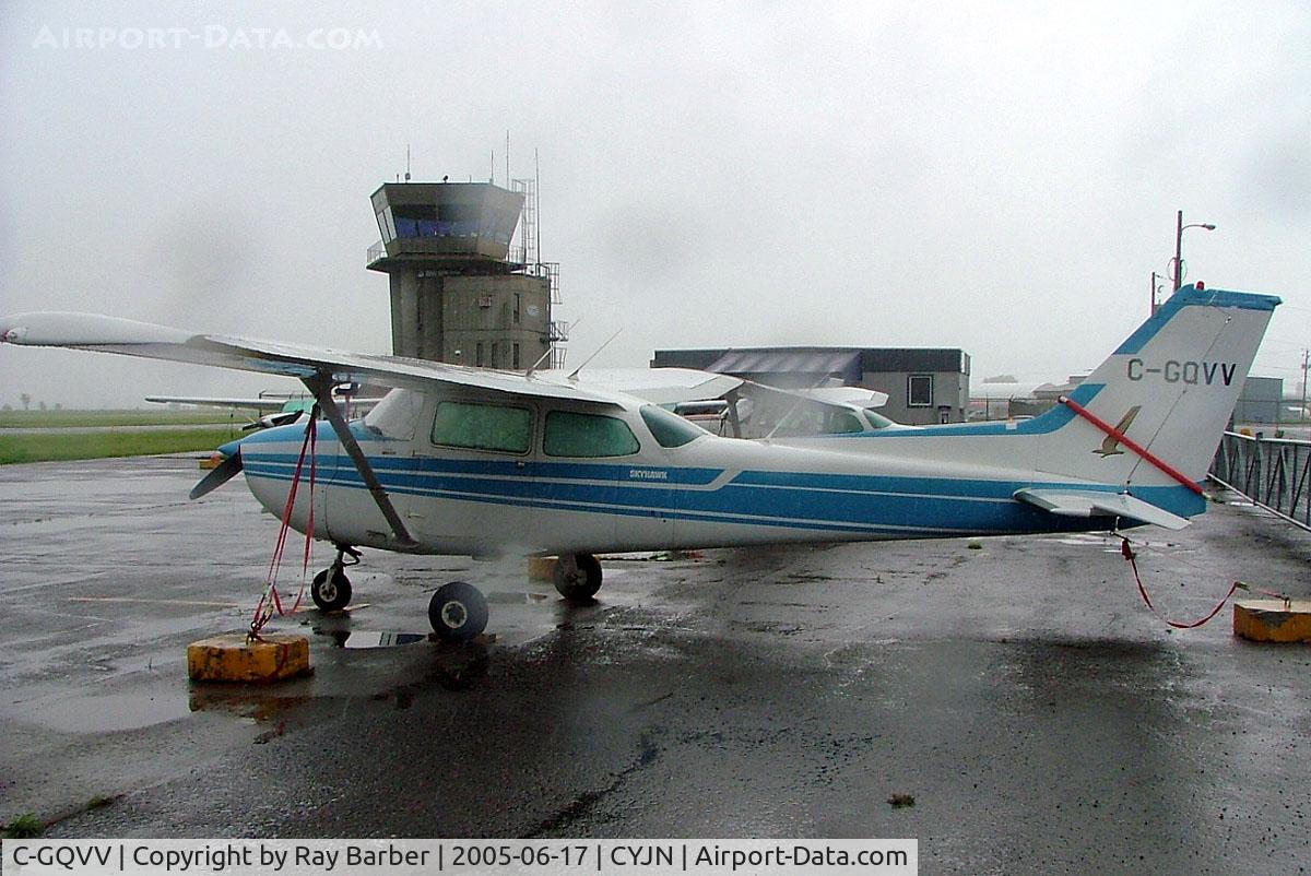 C-GQVV, 1979 Cessna 172N C/N 17273077, Cessna 172N Skyhawk [172-73077] St. Jean~C 17/06/2005. Taken in a heavy downpour.