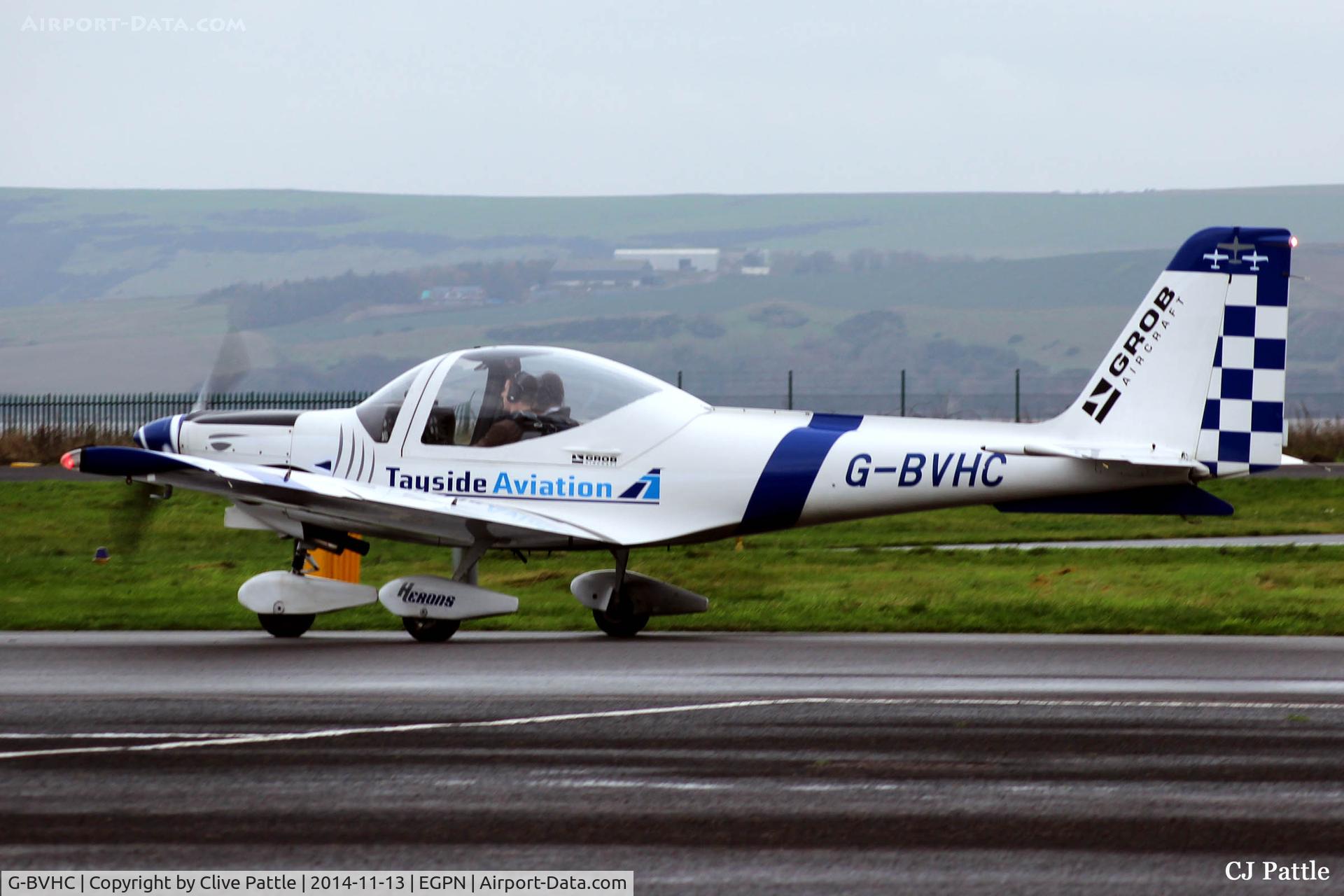 G-BVHC, 1994 Grob G-115D-2 C/N 82005, On duty in its new colour scheme at Dundee