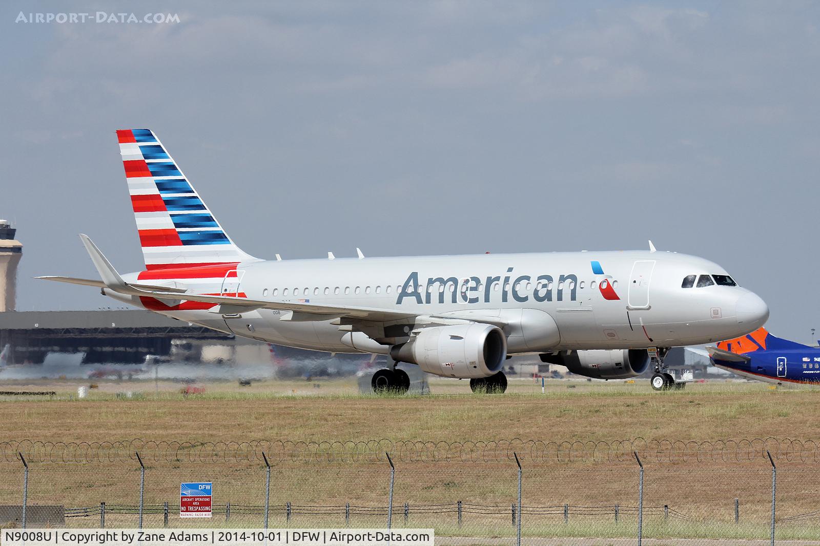 N9008U, 2013 Airbus A319-115 C/N 5786, American Airlines new Airbus at DFW Airport