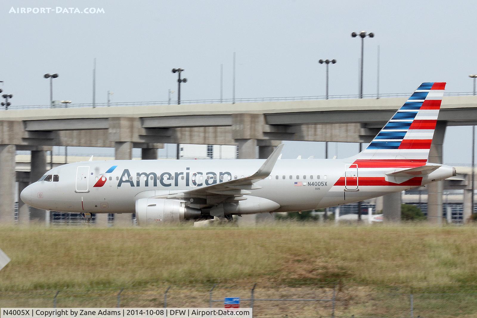 N4005X, 2013 Airbus A319-115 C/N 5753, American Airlines Airbus at DFW Airport