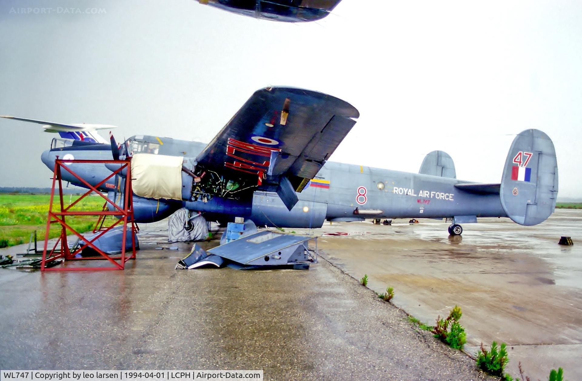 WL747, Avro 716 Shackleton AEW.2 C/N R3/696/239005, PFO Paphos Cyprus  1.4.94