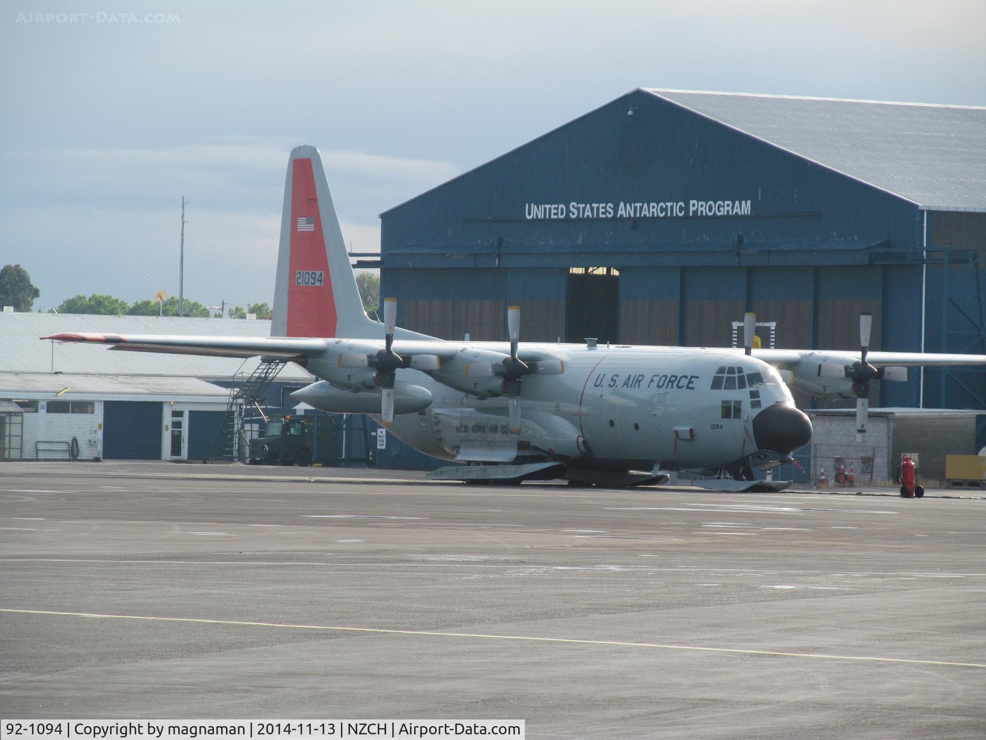 92-1094, 1992 Lockheed LC-130H Hercules C/N 382-5402, better angle - on Antarctica ramp