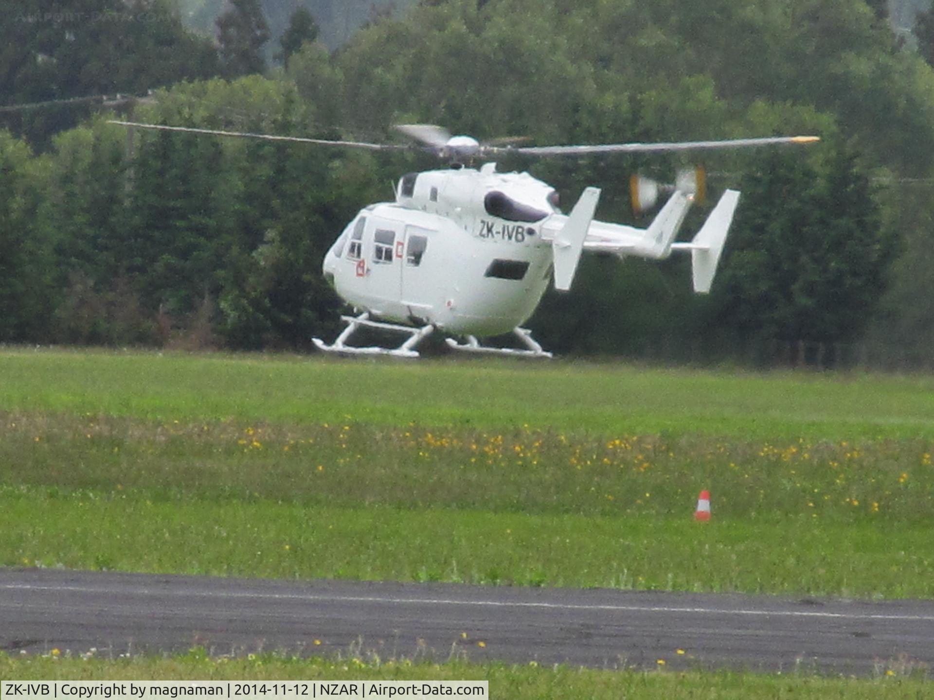 ZK-IVB, Eurocopter-Kawasaki BK-117A-4 C/N 7061, on test fight prior to trip down south.