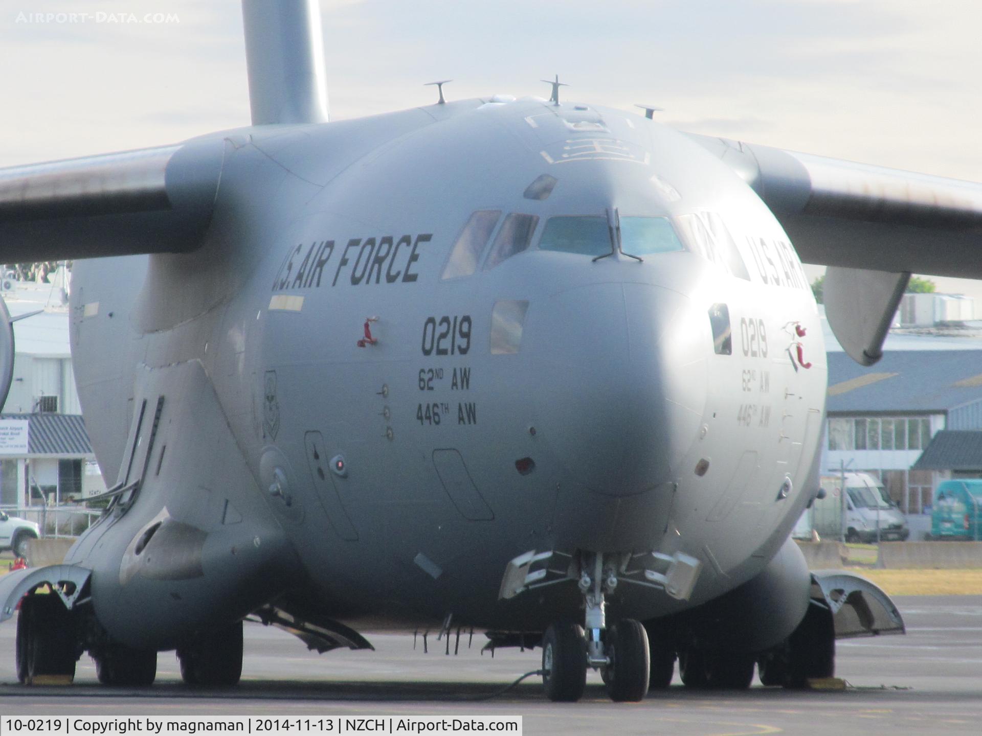 10-0219, Boeing C-17A Globemaster III C/N P-219, regular sight in summer down south