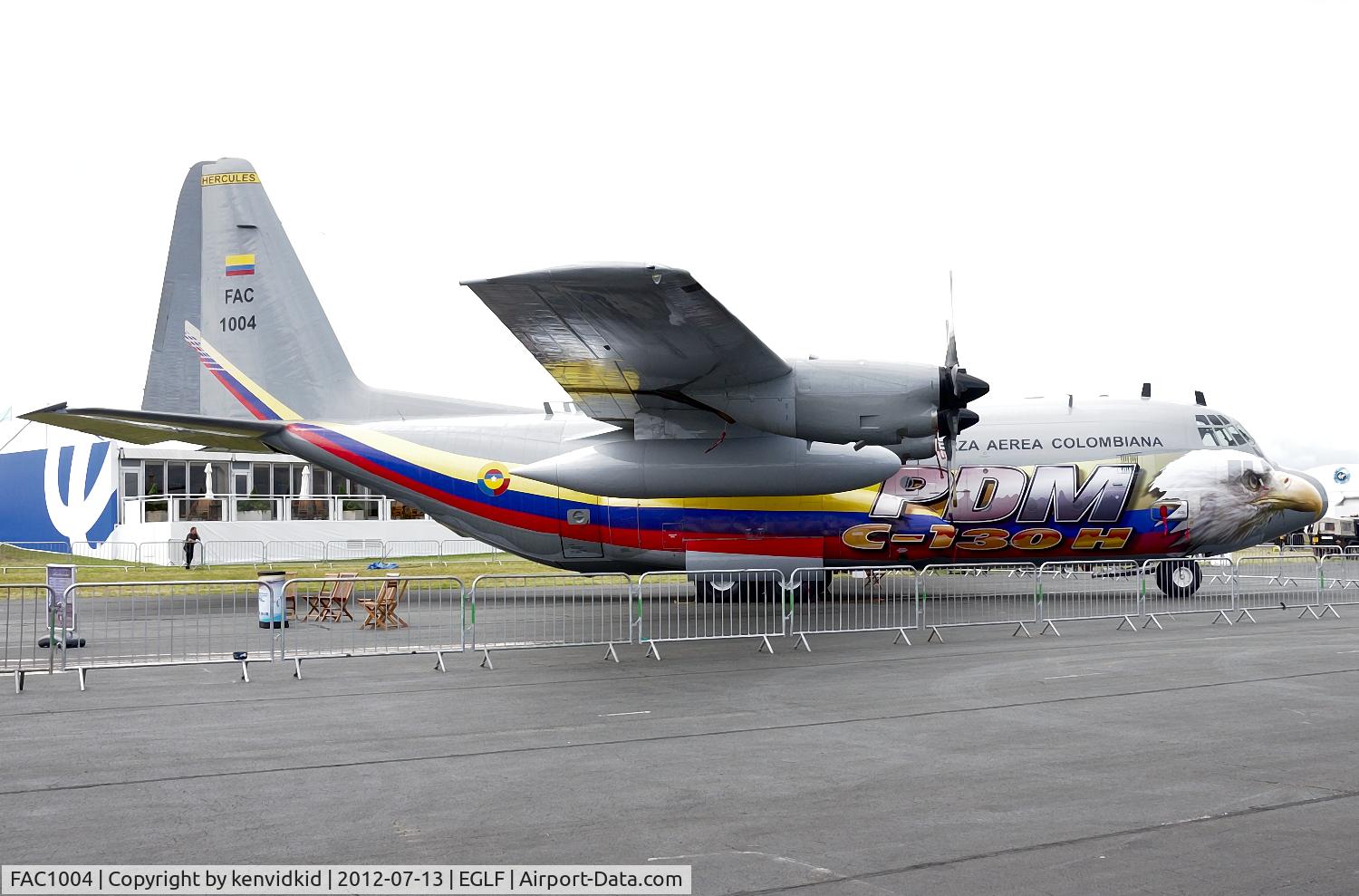 FAC1004, 1981 Lockheed C-130H Hercules C/N 382-4964, On static display at FIA 2012.
