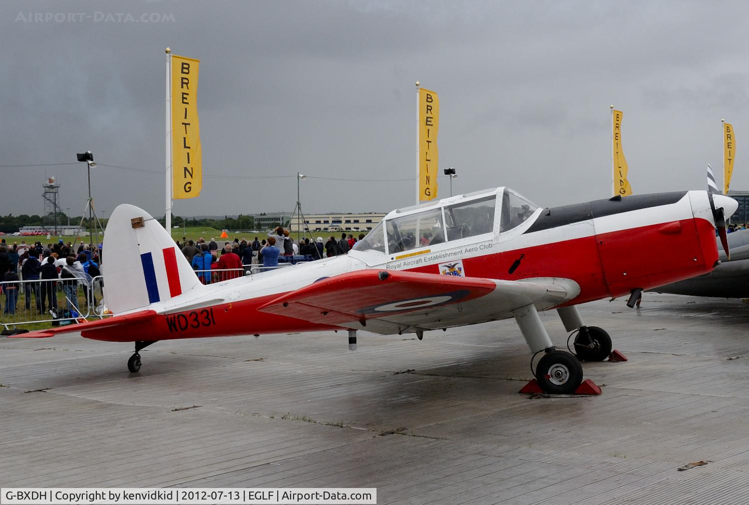 G-BXDH, 1951 De Havilland DHC-1 Chipmunk 22 C/N C1/0270, On static display at FIA 2012.