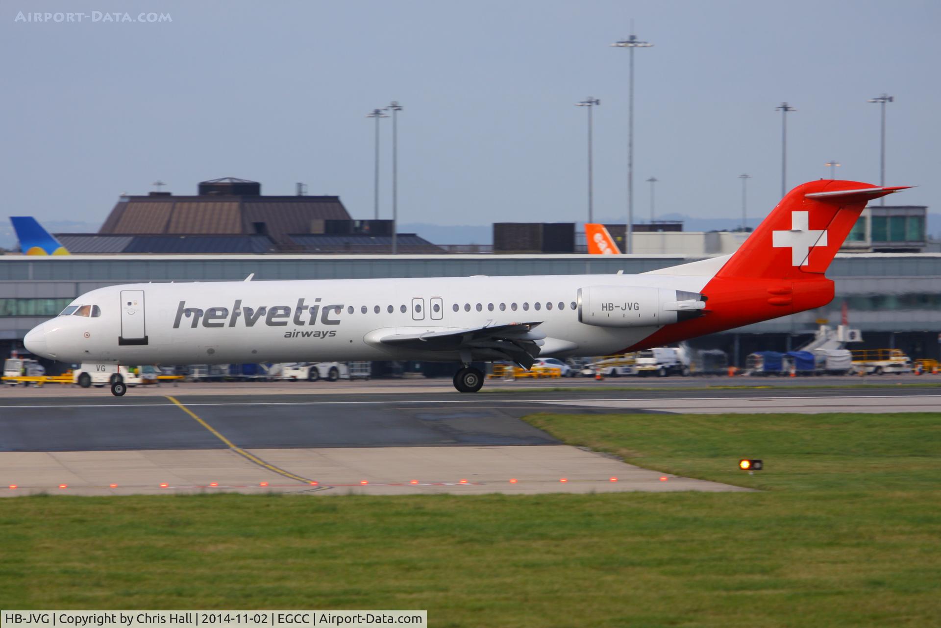 HB-JVG, 1993 Fokker 100 (F-28-0100) C/N 11478, Helvetic Airways