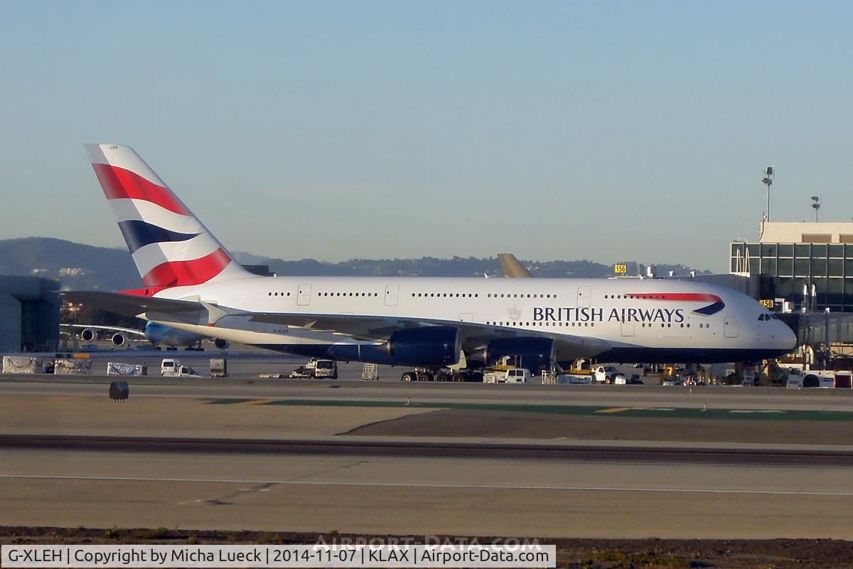 G-XLEH, 2014 Airbus A380-841 C/N 163, At TBIT