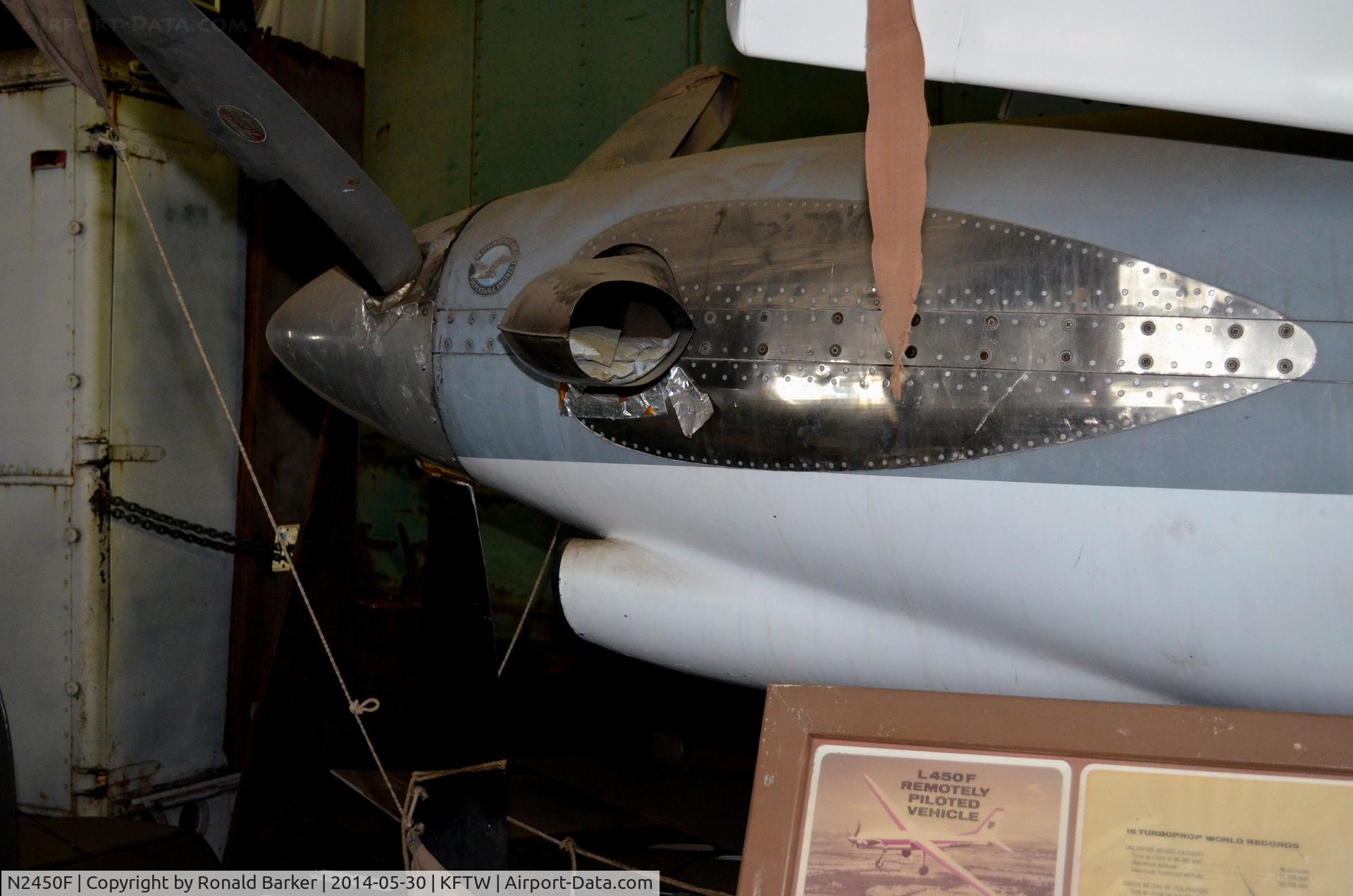 N2450F, LTV L450F C/N 002, Engine for L450F, Vintage Flight Museum