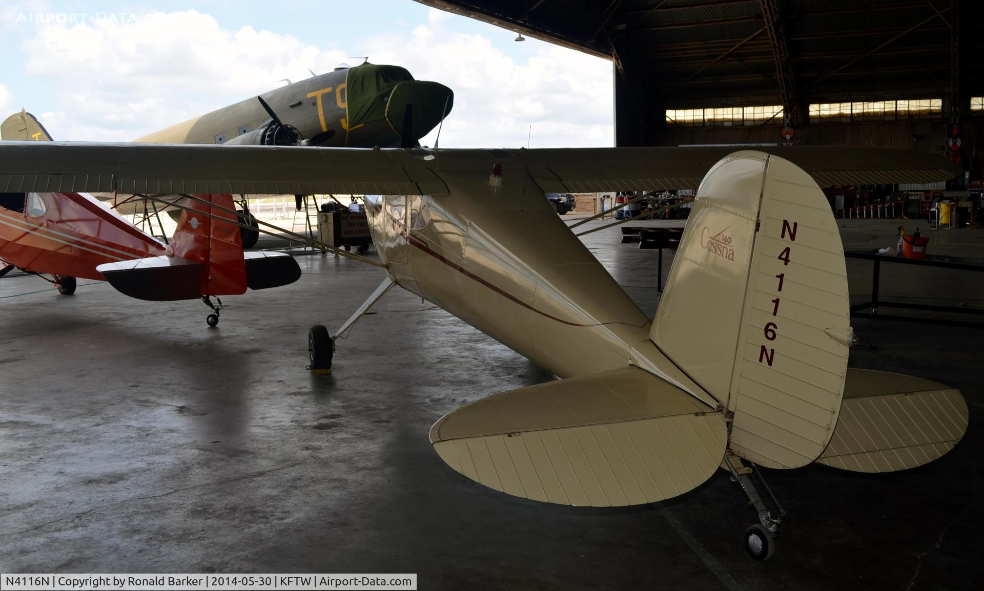 N4116N, 1947 Cessna 140 C/N 13574, Vintage Flight Museum