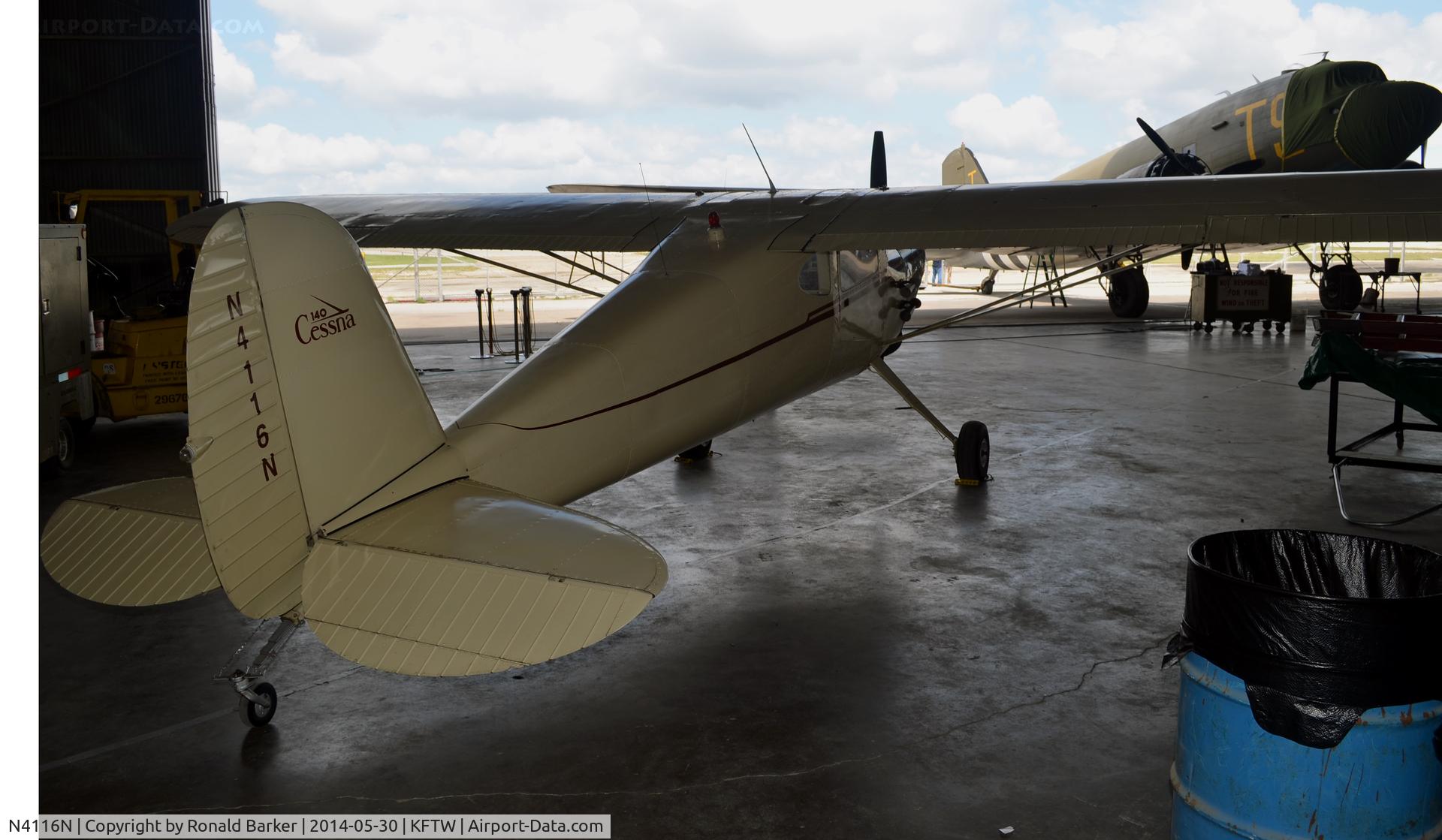 N4116N, 1947 Cessna 140 C/N 13574, Vintage Flight Museum