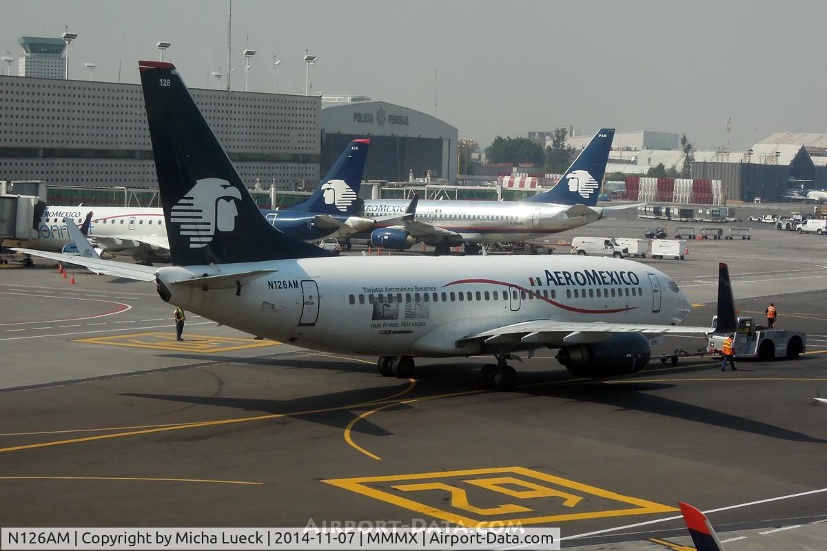 N126AM, 2001 Boeing 737-7BK C/N 30617, At Mexico City