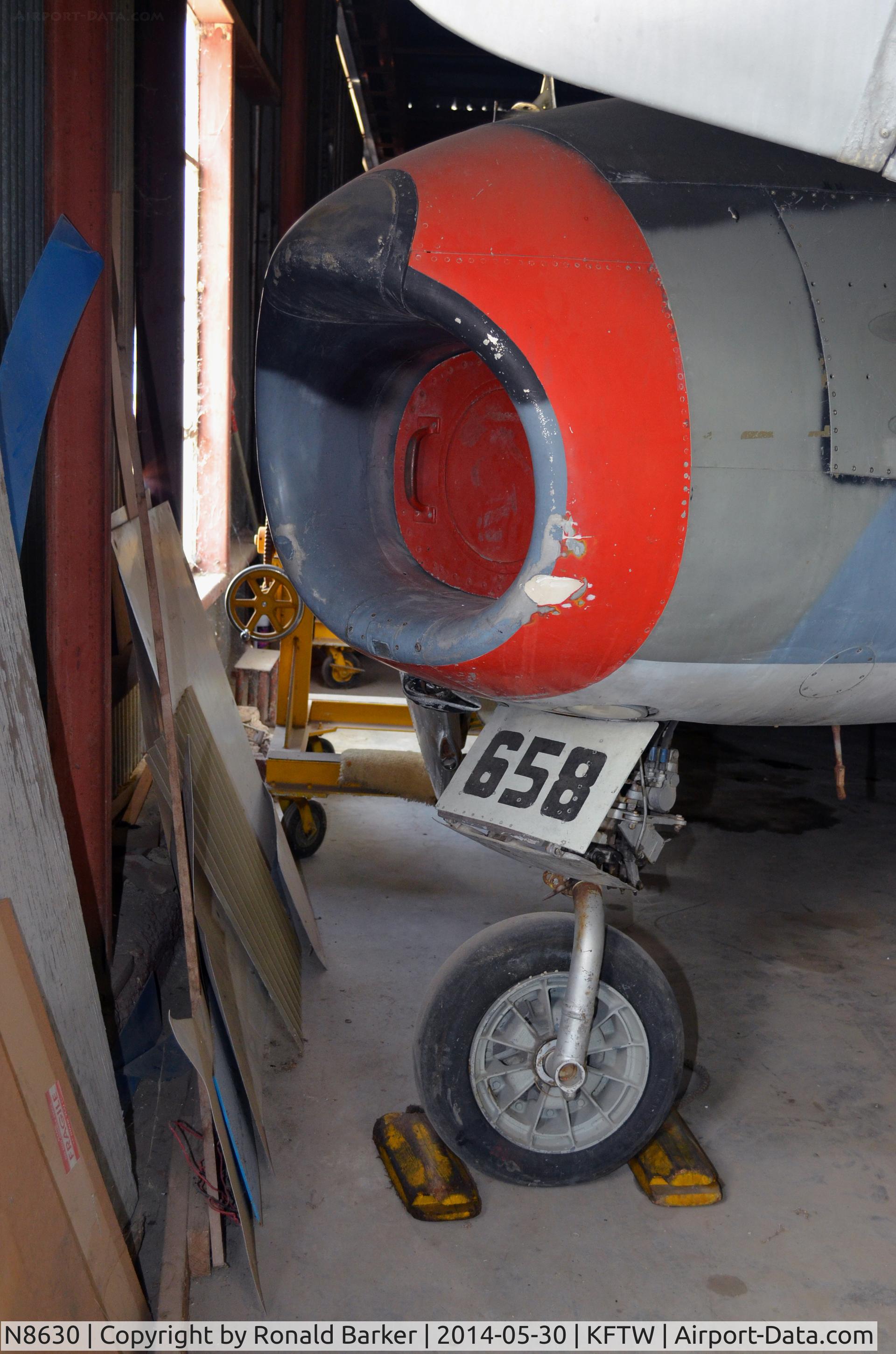N8630, North American F-86F Sabre C/N 191-385 (52-4689), F-86 intake Vintage Flying Museum