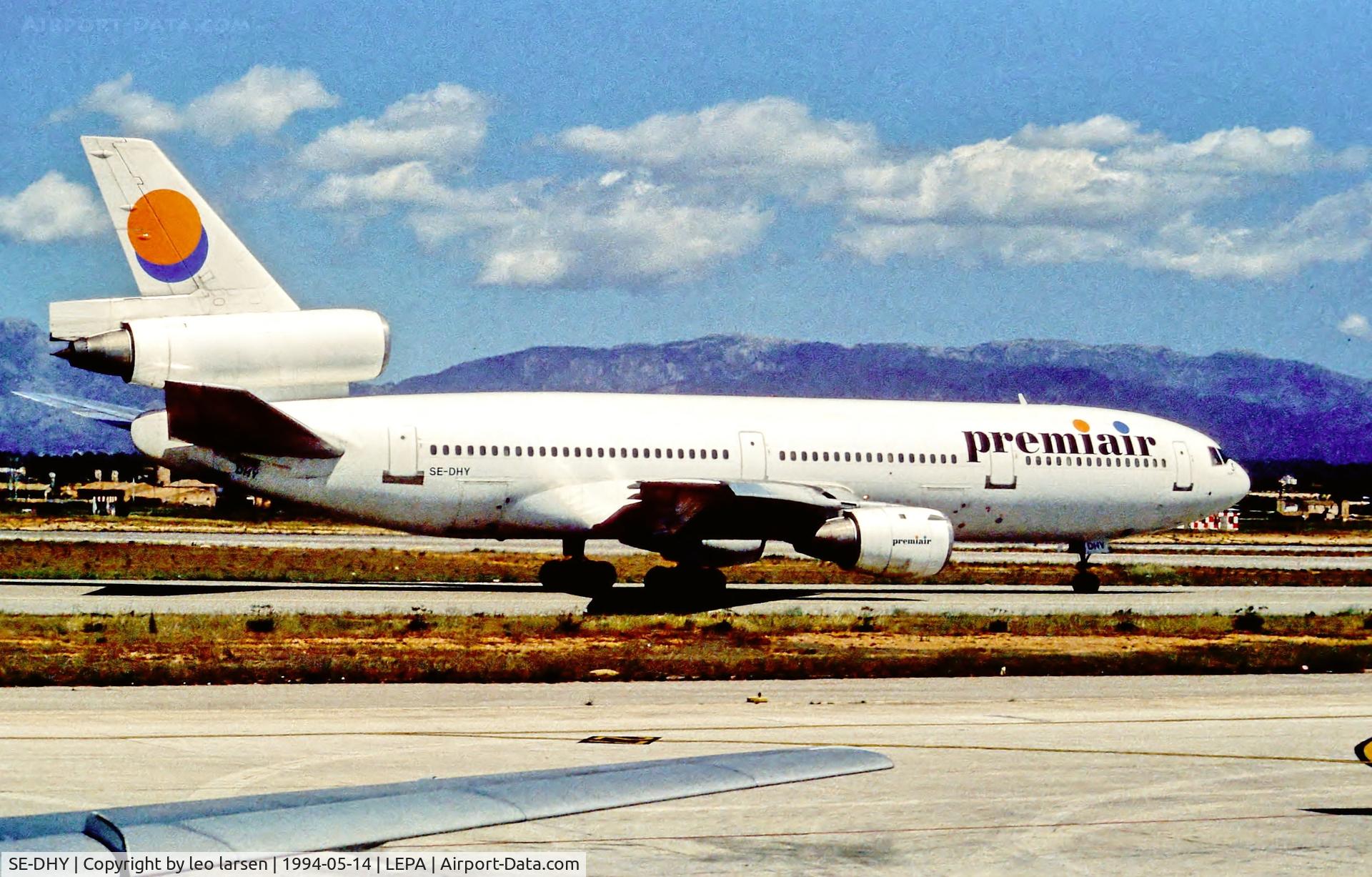 SE-DHY, 1978 McDonnell Douglas DC-10-10 C/N 46983, Palma de Mallorca 14.5.94