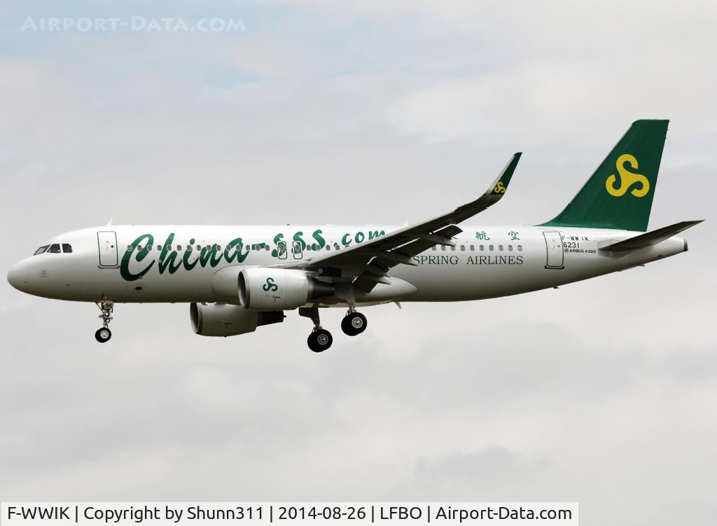 F-WWIK, 2014 Airbus A320-214 C/N 6231, C/n 6231 - To be B-1896