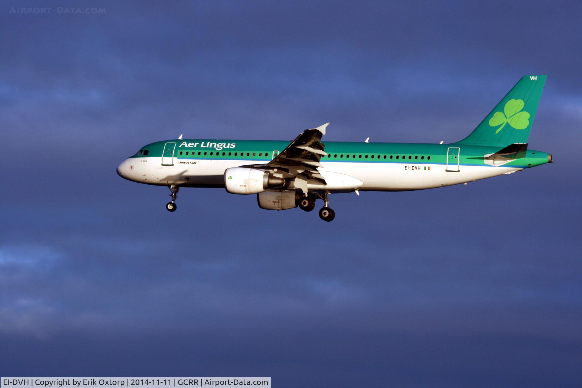 EI-DVH, 2007 Airbus A320-214 C/N 3345, EI-DVH landing in ACE