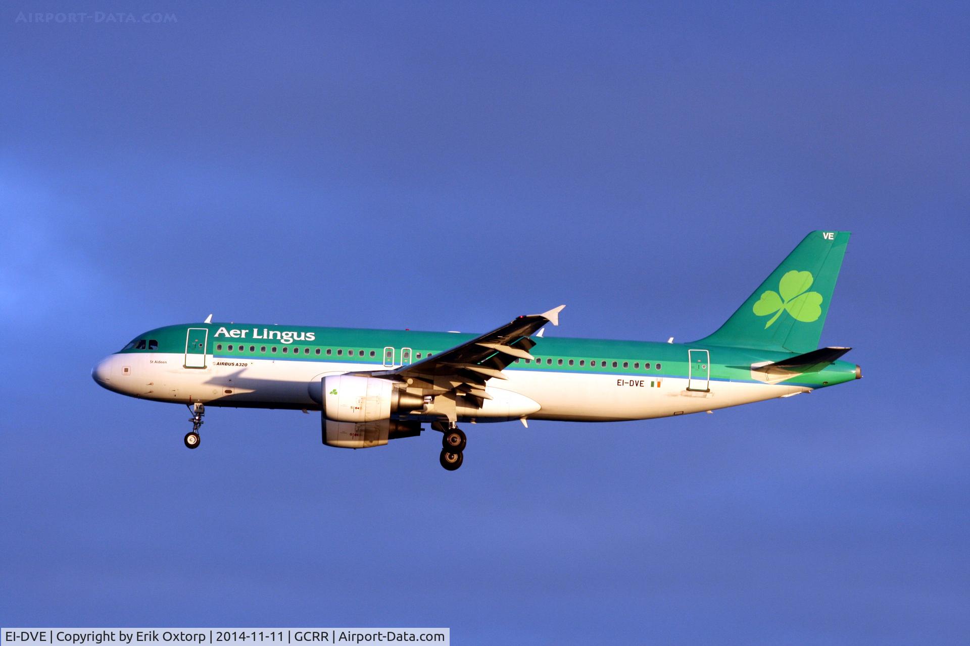 EI-DVE, 2007 Airbus A320-214 C/N 3219, EI-DVE landing in ACE