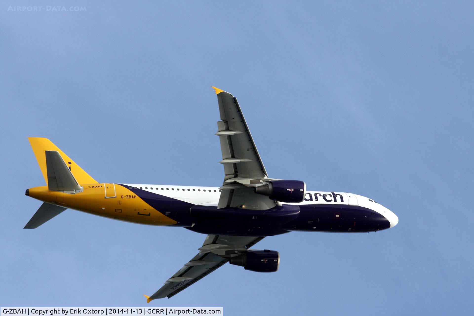 G-ZBAH, 2001 Airbus A320-214 C/N 1413, G-ZBAH taking off from ACE