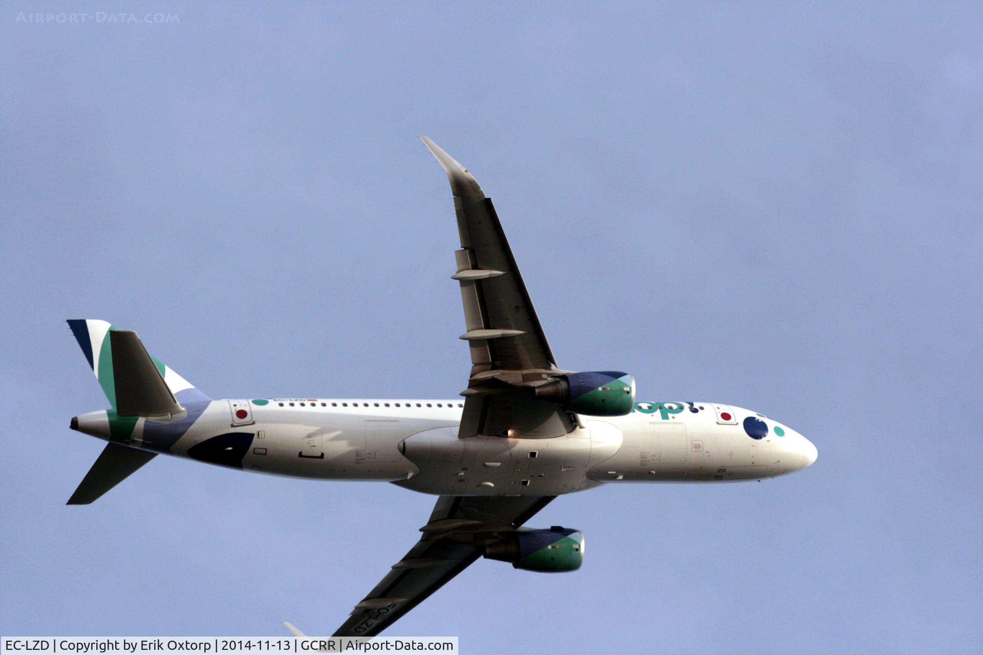 EC-LZD, 2013 Airbus A320-214 C/N 5642, EC-LZD taking off from ACE
